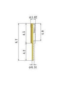 JCC Small Size Socket Pin 0.30-0.52mm Acceptable Plug Diameter