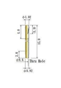 JCC Small Round Socket Pin, 0.45-0.54mm Acceptable Plug Diameter