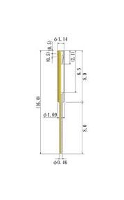 0.45mm Small Size Round Socket Pin for High-Current Applications - Image 1