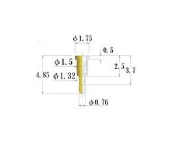 JCC Small Size Round Socket Pin with 0.35-0.50mm Acceptable Plug Diameter - Image 1