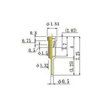 Small Size Round Socket Pins, 0.38-0.60mm Dia, JCC Brand