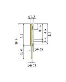 JCC Small Size Round Socket Pin 0.21-0.35mm Acceptable Plug Diameter - Image 2