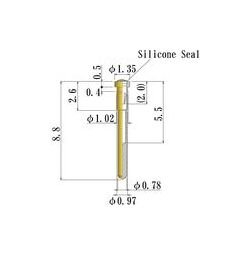JCC Small Size Round Socket Pin, 0.30-0.52mm Plug Diameter - Image 1