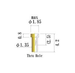 Small Size Socket Pin (0.38-0.60mm) with Au Plating for High Current Applications - Image 1