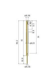 JCC Small Size Round Socket Pin, 0.21-0.35mm Dia - Image 2