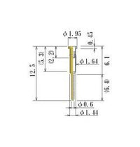 JCC Medium Round Socket Pin - 0.56-0.70mm Acceptable Plug Diameter