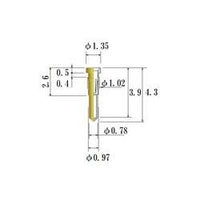JCC Small Size Socket Pin 0.30-0.52mm Au Plated Round Socket Pins