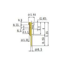 JCC Small Size Round Socket Pin 0.38-0.60mm | Au Plated