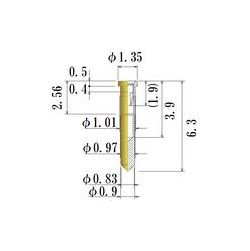 JCC Small Round Socket Pins 0.30-0.52mm Diameter - Image 1