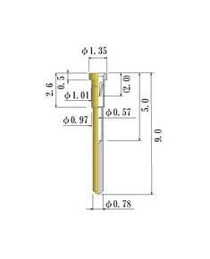 Small Size Round Socket Pin with 0.30-0.52mm Acceptable Plug Diameter - Image 1