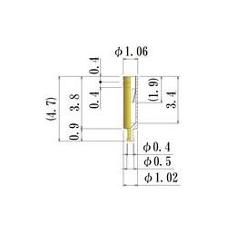 JCC Small Round Socket Pin 0.45-0.54mm Plug Diameter - Image 1
