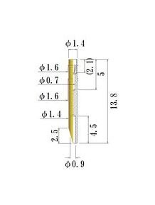 JCC Small Size 0.35-0.60mm Acceptable Plug Diameter Round Socket Pin - Image 1