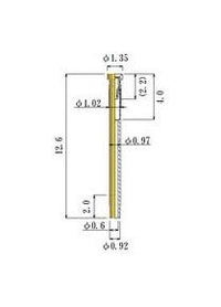JCC Small Size Round Socket Pin with 0.45-0.54mm Plug Diameter