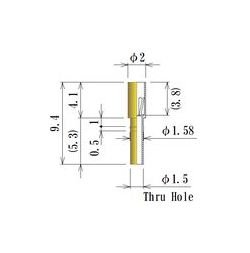 Medium Size Round Socket Pin - 0.90-1.10mm Diameter - Image 1