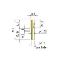 Medium Size Round Socket Pin - 0.90-1.10mm Diameter
