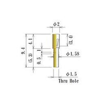 Medium Size Round Socket Pin - 0.70-1.05mm Acceptable Plug Diameter