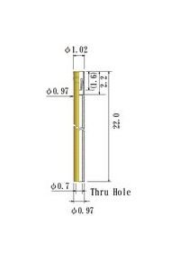 JCC Small Round Socket Pins - 0.30-0.52mm Acceptable Plug Diameter - Image 1