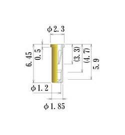 JCC Medium Size Round Socket Pin - 0.70 to 1.05 mm Acceptable Plug Diameter - Image 1