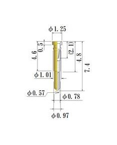 JCC Small Size Socket Pin 0.45-0.54mm Round Socket Connector - Image 1