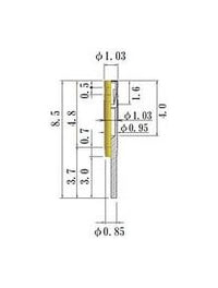JCC Small Size Socket Pin 0.30-0.52mm Round Socket Pin