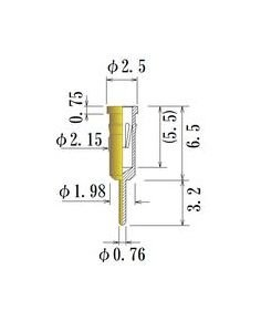 JCC Medium Size Round Socket Pin - 0.70-1.05mm Acceptable Plug Diameter - Image 1
