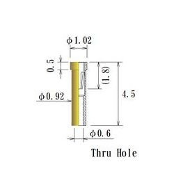 0.30-0.52mm Small Size Round Socket Pin with Au/Ni Plating - Image 1