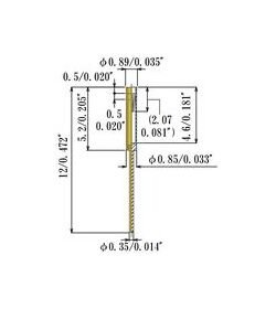 JCC High Temp Small Size Socket Pin - 0.25-0.36mm Acceptable Plug Diameter - Image 2