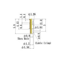 JCC Medium Size Socket Pin - 0.65-0.85mm Acceptable Plug Diameter - Image 2