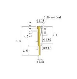 JCC 0.30-0.52mm Small Size Round Socket Pin - Image 1