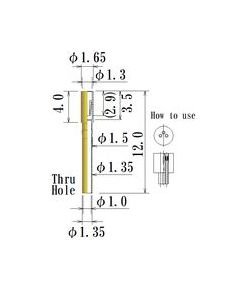 JCC Medium Round Socket Pin (0.60-0.75mm) - Image 1