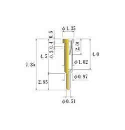 JCC Small Size Cylindrical Socket Pins 0.30-0.52mm Diameter - Image 1