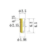 Medium Round Socket Pin (0.70-1.05mm), Au/Ni Plated, JCC Brand