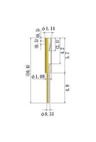 JCC Small Size Round Socket Pins, 0.38-0.64mm Plug Diameter - Image 1