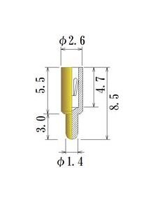 JCC Medium Size Round Socket Pin - 0.70-1.05mm Acceptable Plug Diameter - Image 1