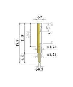 JCC Medium Round Socket Pin - 0.70-1.05mm Acceptable Plug Diameter - Image 1
