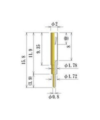 JCC Medium Size Round Socket Pin 0.90-1.10mm Acceptable Plug Diameter