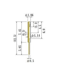 JCC Small Size Round Socket Pin - 0.38-0.64mm Acceptable Plug Diameter - Image 1