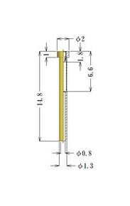 Small Size High Temperature Socket Pin - 0.50-0.70mm Plug Diameter - Image 2