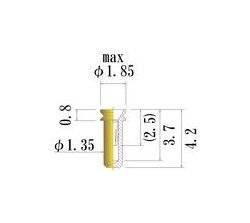 JCC Small Size Socket Pin 0.38-0.60mm Round Socket Connectors - Image 1