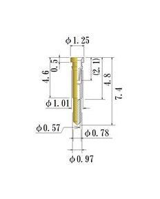 JCC Small Size Socket Pin - 0.40-0.47mm Acceptable Plug Diameter - Image 1