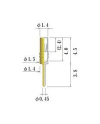 Small Size Round Socket Pin 0.38-0.63mm Acceptable Plug Diameter