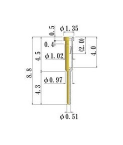 Small Size Round Socket Pins (0.30-0.52mm) - JCC Brand - Image 1