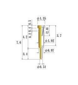 JCC Small Size Socket Pin - 0.30-0.52mm Round Socket Pin - Image 1