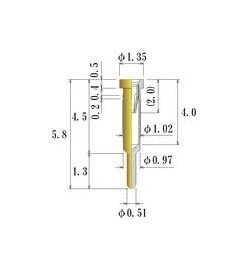 JCC 0.30-0.52mm Acceptable Plug Diameter Round Socket Pin - Image 1
