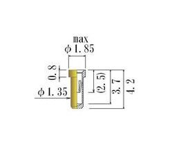 JCC Small Size Socket Pin - 0.38-0.60mm Acceptable Plug Diameter - Image 1