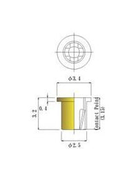 1.20-1.55mm Round Socket Pin with Through Hole Short Design