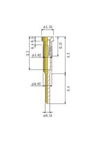 JCC Small Size Socket Pin 0.45-0.54mm Round Socket Pin