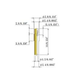 JCC Small Size Socket Pin with 0.85-1.10mm Plug Diameter - Image 2