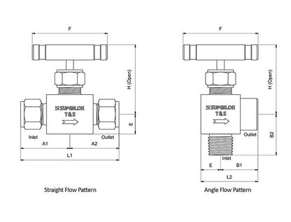 SBNV Series Integral Bonnet 3/8" Needle Valve - Image 2