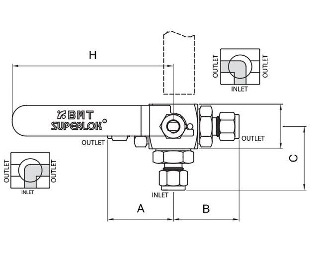 Superlok SBVH360-3S High Pressure Ball Valve - Image 3